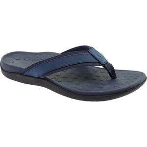 Vionic Men's Tide Toe Post Sandal Size 10 Navy Blue Flip Flop Thong Arch Support